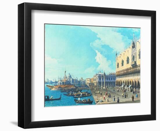 View of Venice with the Salute, C.1735-Canaletto-Framed Giclee Print