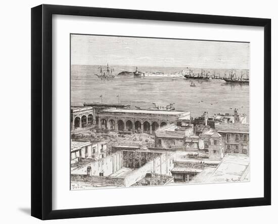 View of Veracruz and the San Juan De Ulúa Fort, Mexico-null-Framed Giclee Print