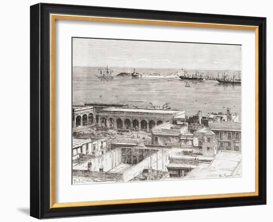 View of Veracruz and the San Juan De Ulúa Fort, Mexico-null-Framed Giclee Print