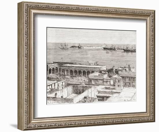 View of Veracruz and the San Juan De Ulúa Fort, Mexico-null-Framed Giclee Print