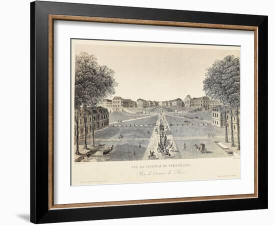 View of Versailles Palace from Avenue De Paris-Henri de Toulouse-Lautrec-Framed Giclee Print