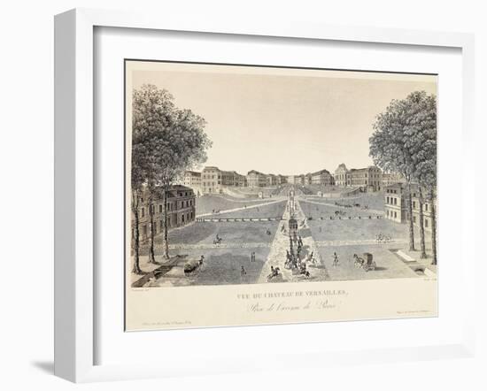 View of Versailles Palace from Avenue De Paris-Henri de Toulouse-Lautrec-Framed Giclee Print