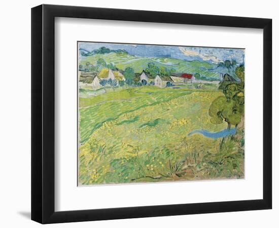 View of Vessenots in Auvers, 1890-Vincent van Gogh-Framed Giclee Print