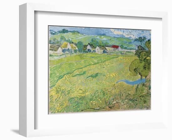 View of Vessenots in Auvers, 1890-Vincent van Gogh-Framed Giclee Print