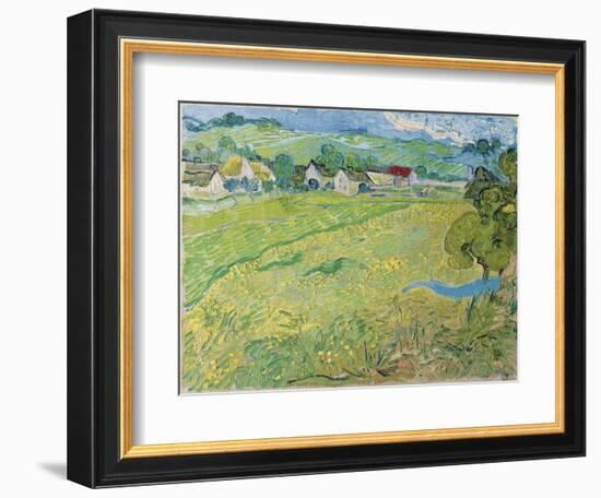 View of Vessenots in Auvers, 1890-Vincent van Gogh-Framed Giclee Print