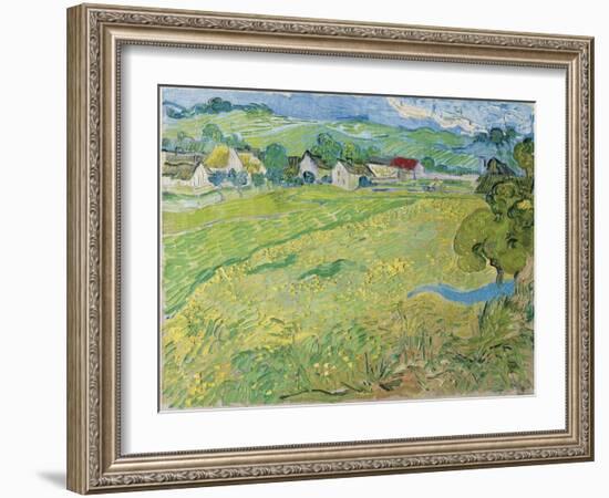 View of Vessenots in Auvers, 1890-Vincent van Gogh-Framed Giclee Print