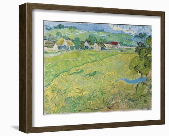 View of Vessenots in Auvers, 1890-Vincent van Gogh-Framed Giclee Print