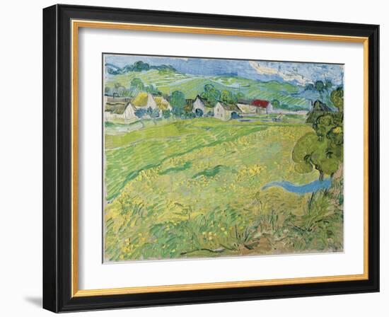 View of Vessenots in Auvers, 1890-Vincent van Gogh-Framed Giclee Print