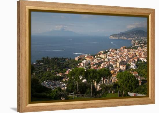 View of Vesuvio and Terrheinian Sea from Above Sorrento, Costiera Amalfitana (Amalfi Coast)-Frank Fell-Framed Premier Image Canvas