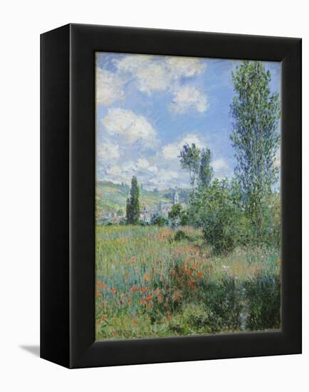 View of Vetheuil, 1880-Claude Monet-Framed Premier Image Canvas