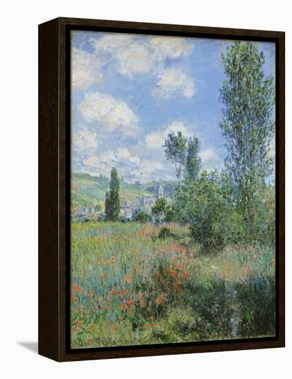 View of Vetheuil, 1880-Claude Monet-Framed Premier Image Canvas