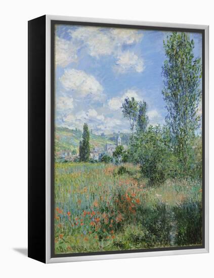 View of Vetheuil, 1880-Claude Monet-Framed Premier Image Canvas