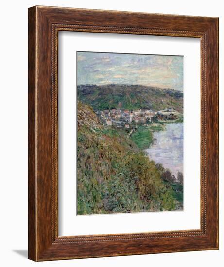 View of Vétheuil, 1880-Claude Monet-Framed Giclee Print