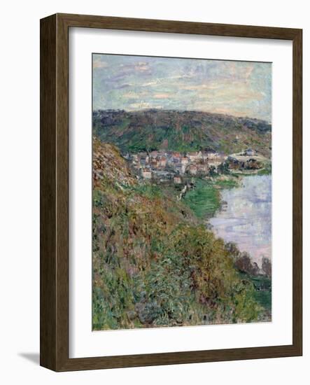 View of Vétheuil, 1880-Claude Monet-Framed Giclee Print