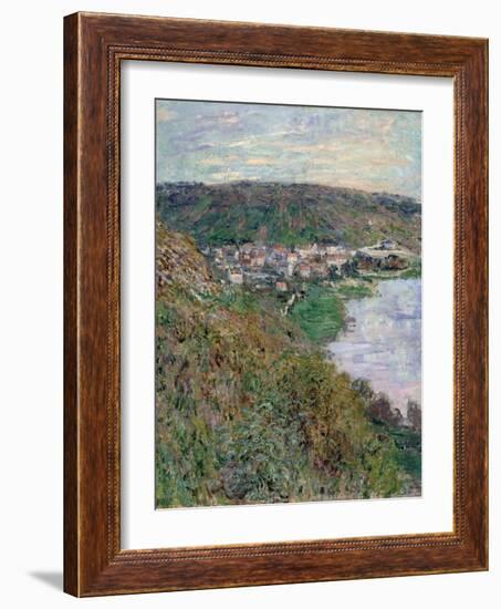 View of Vétheuil, 1880-Claude Monet-Framed Giclee Print