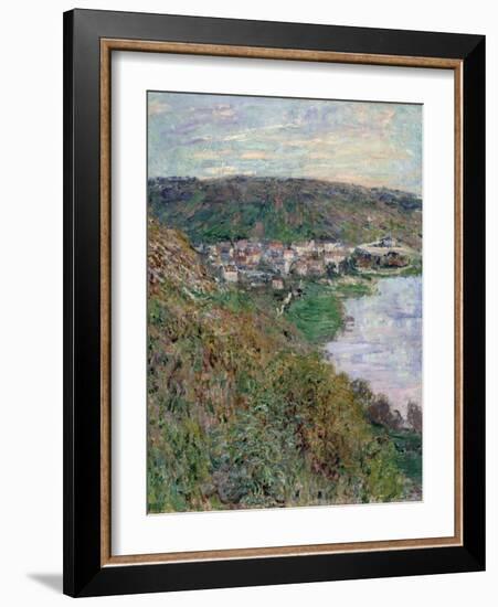 View of Vétheuil, 1880-Claude Monet-Framed Giclee Print