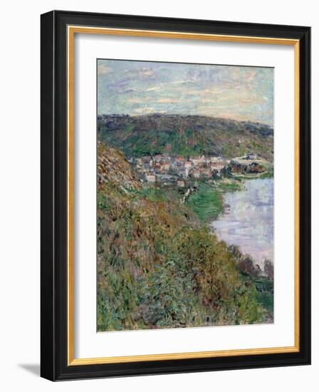 View of Vétheuil, 1880-Claude Monet-Framed Giclee Print