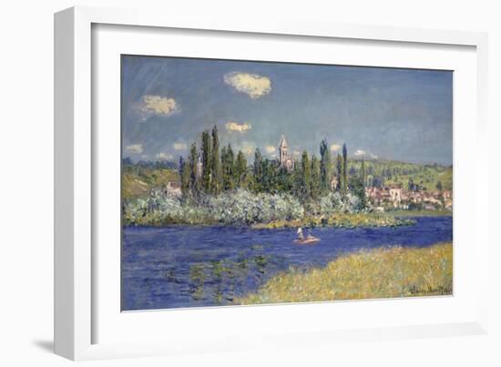 View of Vetheuil, 1880-Claude Monet-Framed Giclee Print