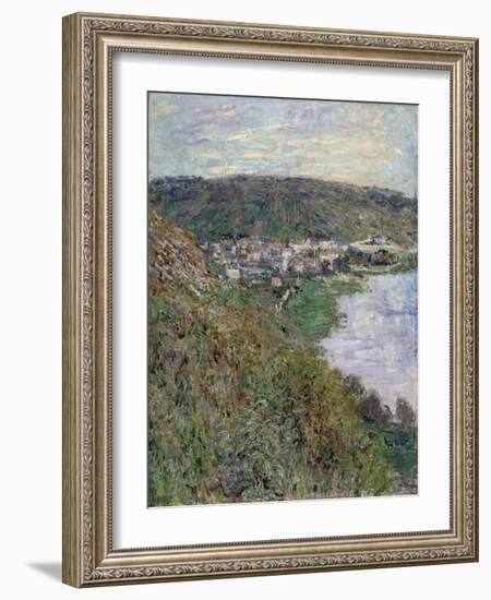 View of Vétheuil, 1880-Claude Monet-Framed Giclee Print