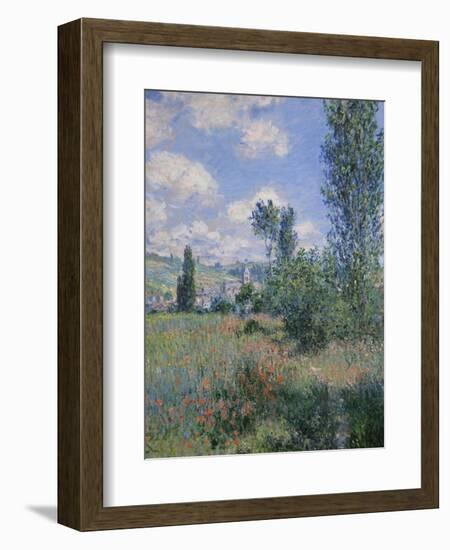 View of Vetheuil-Claude Monet-Framed Art Print