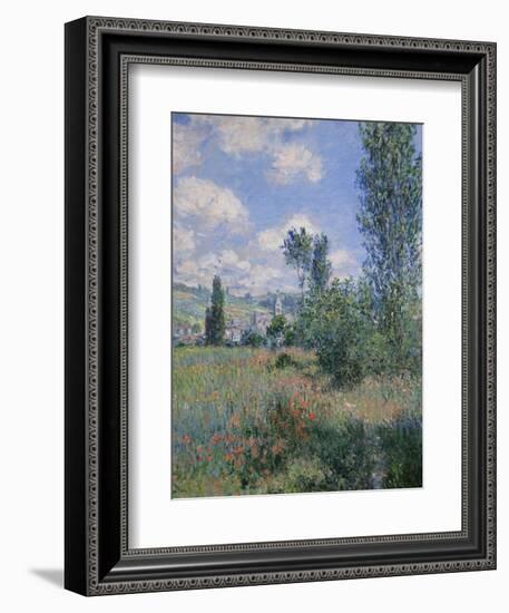 View of Vetheuil-Claude Monet-Framed Art Print