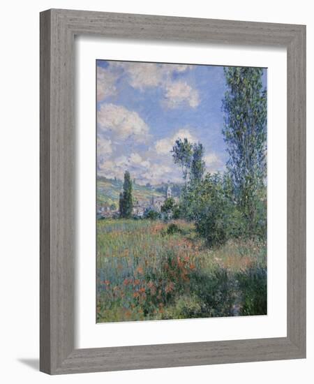 View of Vetheuil-Claude Monet-Framed Art Print