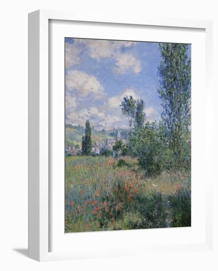 View of Vetheuil-Claude Monet-Framed Art Print