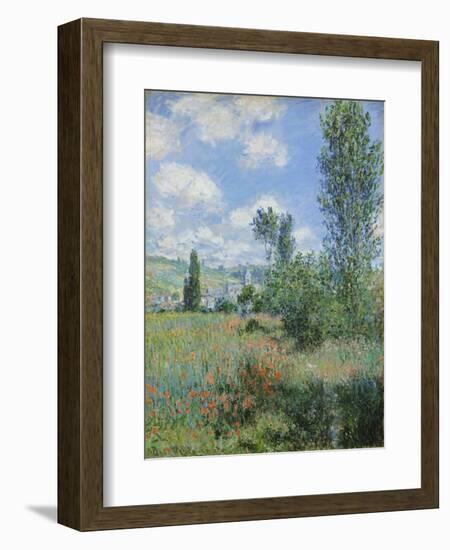 View of Vétheuil-Claude Monet-Framed Giclee Print