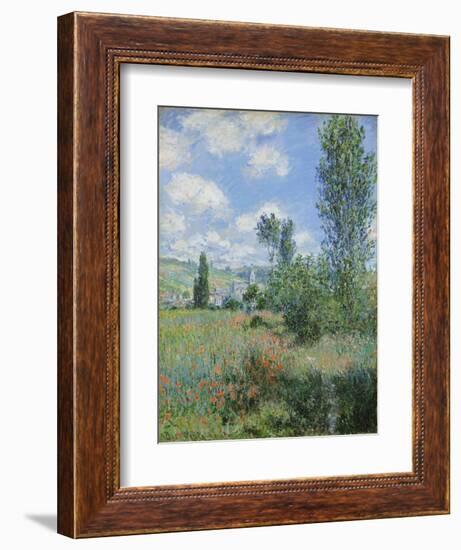 View of Vétheuil-Claude Monet-Framed Giclee Print