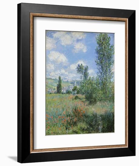 View of Vétheuil-Claude Monet-Framed Giclee Print