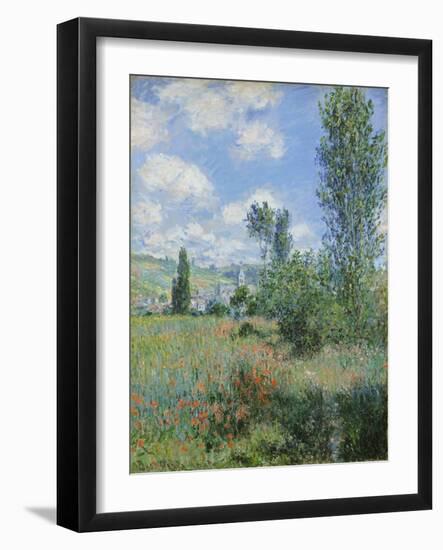 View of Vétheuil-Claude Monet-Framed Giclee Print