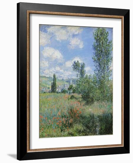 View of Vétheuil-Claude Monet-Framed Giclee Print