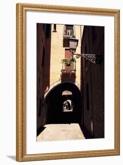 View of Via Delle Volte, Ferrara-null-Framed Photographic Print
