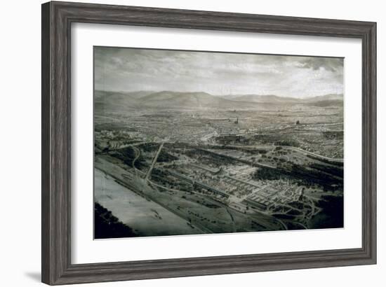 View of Vienna at the Time of the World Exhibition, 1873-Josef Langl-Framed Giclee Print