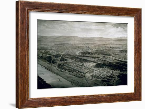 View of Vienna at the Time of the World Exhibition, 1873-Josef Langl-Framed Giclee Print