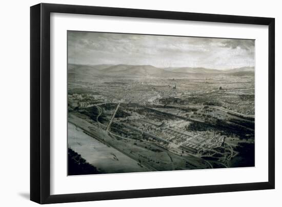 View of Vienna at the Time of the World Exhibition, 1873-Josef Langl-Framed Giclee Print