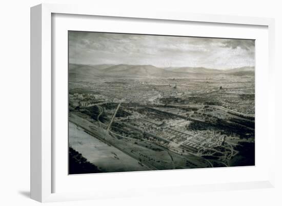 View of Vienna at the Time of the World Exhibition, 1873-Josef Langl-Framed Giclee Print