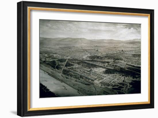 View of Vienna at the Time of the World Exhibition, 1873-Josef Langl-Framed Giclee Print