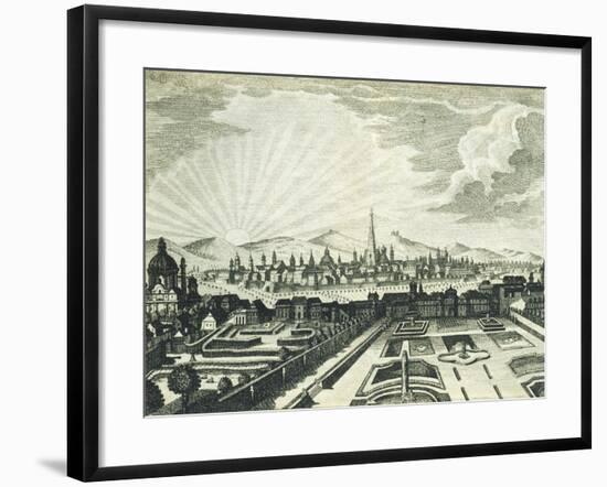 View of Vienna, Austria 18th Century Print-null-Framed Giclee Print