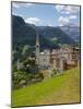 View of Village and Church, La Plie Pieve, Belluno Province, Dolomites, Italy, Europe-Frank Fell-Mounted Photographic Print