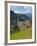 View of Village and Church, La Plie Pieve, Belluno Province, Dolomites, Italy, Europe-Frank Fell-Framed Photographic Print