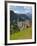 View of Village and Church, La Plie Pieve, Belluno Province, Dolomites, Italy, Europe-Frank Fell-Framed Photographic Print