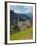 View of Village and Church, La Plie Pieve, Belluno Province, Dolomites, Italy, Europe-Frank Fell-Framed Photographic Print