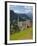 View of Village and Church, La Plie Pieve, Belluno Province, Dolomites, Italy, Europe-Frank Fell-Framed Photographic Print