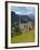 View of Village and Church, La Plie Pieve, Belluno Province, Dolomites, Italy, Europe-Frank Fell-Framed Photographic Print