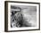 View of Visitors Watching Ice Formations at the American Side of a Frozen Niagara Falls-Margaret Bourke-White-Framed Photographic Print