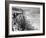 View of Visitors Watching Ice Formations at the American Side of a Frozen Niagara Falls-Margaret Bourke-White-Framed Photographic Print