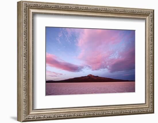 View of Volcan Tahua, Salar de Uyuni, Uyuni, Bolivia-Anthony Asael-Framed Photographic Print