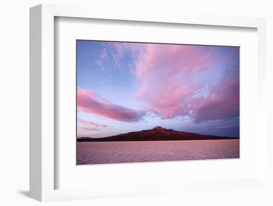 View of Volcan Tahua, Salar de Uyuni, Uyuni, Bolivia-Anthony Asael-Framed Photographic Print