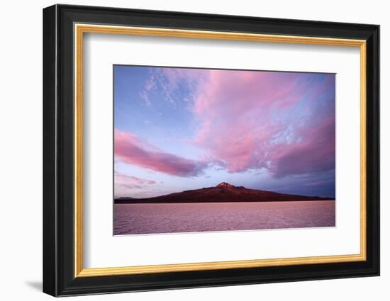 View of Volcan Tahua, Salar de Uyuni, Uyuni, Bolivia-Anthony Asael-Framed Photographic Print